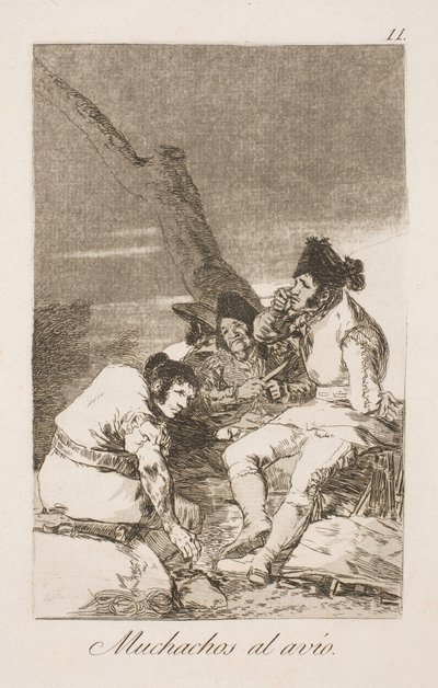 働く男の子へ 作： Francisco de Goya