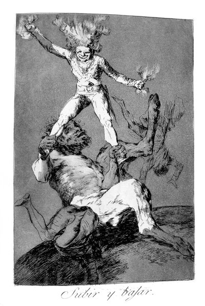 1799年の上昇と下降 作： Francisco de Goya