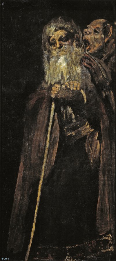 2人の老人2人の僧侶 作： Francisco de Goya