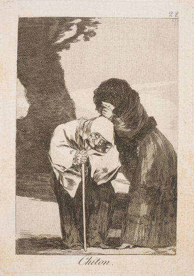 沈黙、静かに 作： Francisco de Goya