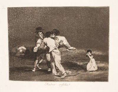 不幸な母 (50) 作： Francisco de Goya