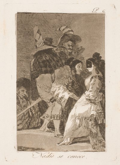 私たちはお互いを知りません 作： Francisco de Goya