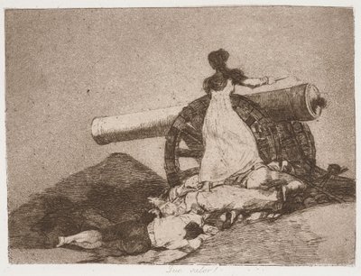 『What Courage!』（なんて勇気だ！）『戦争の惨禍』シリーズより 作： Francisco de Goya