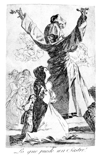 テーラーができること！、1799 作： Francisco de Goya