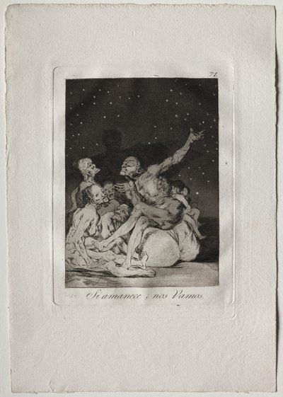 夜が明けたら休みます 作： Francisco de Goya