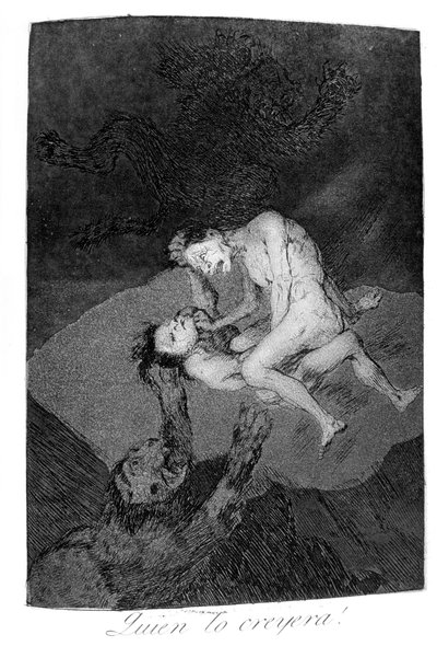 誰がそれを考えたでしょう！、1799 作： Francisco de Goya