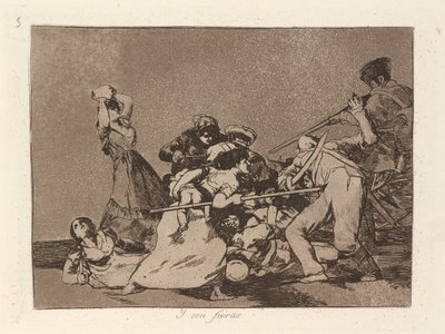Y son fieras (そして、彼らは野獣のようです) 作： Francisco de Goya