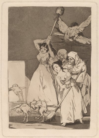 Ya van desplumados (ゼア・ゼイ・ゴー・プラッキング) 作： Francisco de Goya