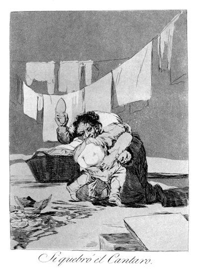 はい、彼はポットを壊しました、1799 作： Francisco de Goya