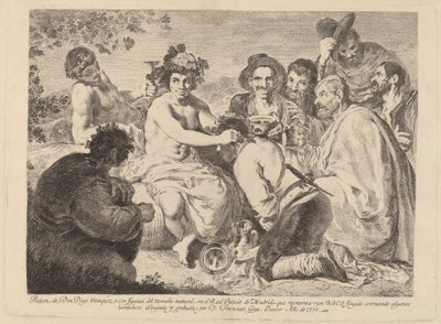 バス（バッカス） 作： Francisco de Goya after Diego Velázquez