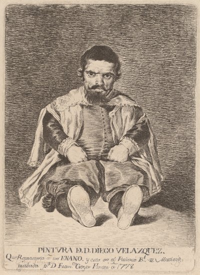 ドワーフ (ドワーフ) 作： Francisco de Goya after Diego Velázquez