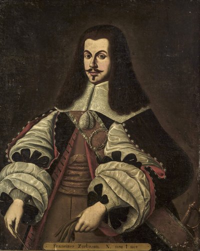 バロック様式。フランシスコ・デ・ズルバラン（1598-1664）の肖像 無名 17世紀末油彩・キャンバス 作： Francisco de Zurbaran