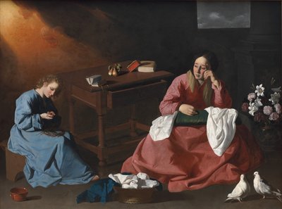 ナザレの家のキリストと聖母 作： Francisco de Zurbaran