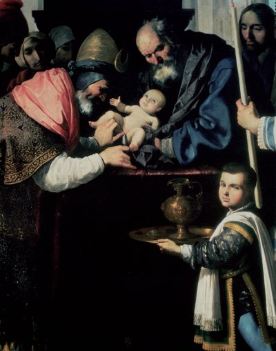 キリストの割礼（詳細） 作： Francisco de Zurbaran