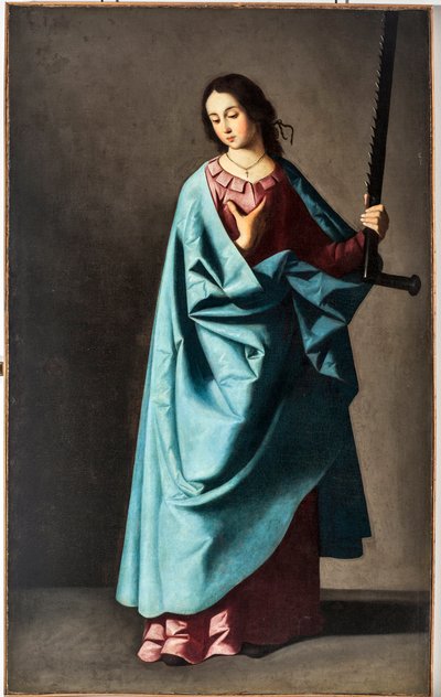 大殉教者エウフェミア（油彩・キャンバス 作： Francisco de Zurbaran