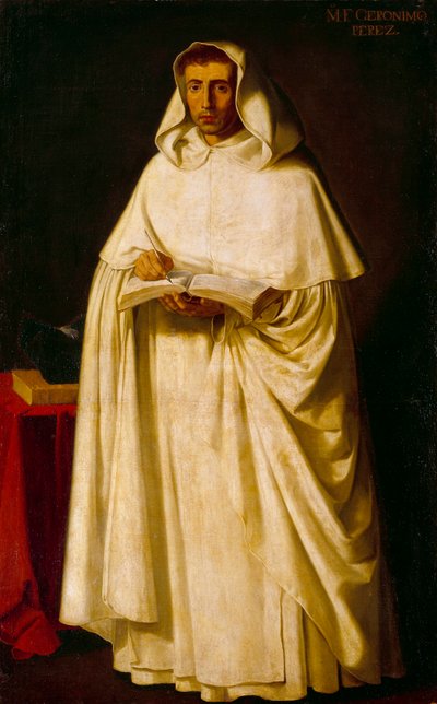 ジェロニモ・ペレス神父の肖像 フランシスコ・デ・ズルバラン（1598-1664）の絵 作： Francisco de Zurbaran