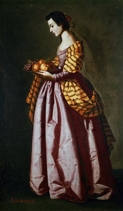 聖ドロシー 作： Francisco de Zurbaran