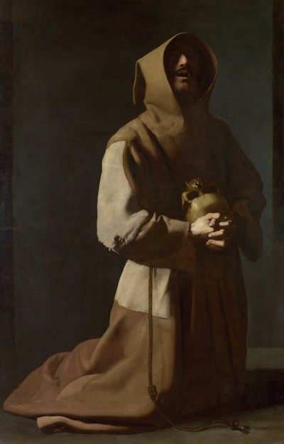アッシジの聖フランシスコ 作： Francisco de Zurbaran