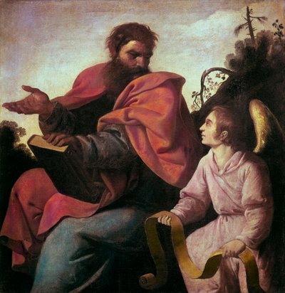 聖マタイと天使 作： Francisco de Zurbaran
