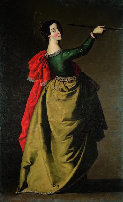 セントウルスラ、1635-1640 作： Francisco de Zurbaran
