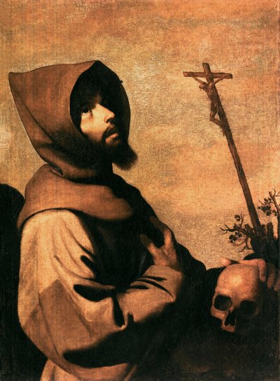 恍惚の聖フランチェスコ」1659年頃（油彩・キャンバス 作： Francisco de Zurbaran