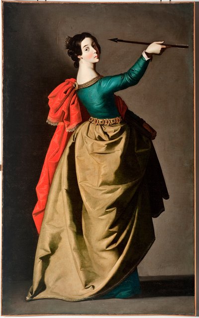 聖ウルスラ（油彩・キャンバス 作： Francisco de Zurbaran