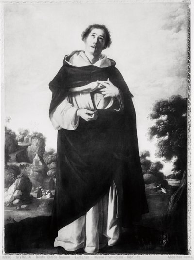 祝福されたヘンリースーソ、1636-38年頃 作： Francisco de Zurbaran