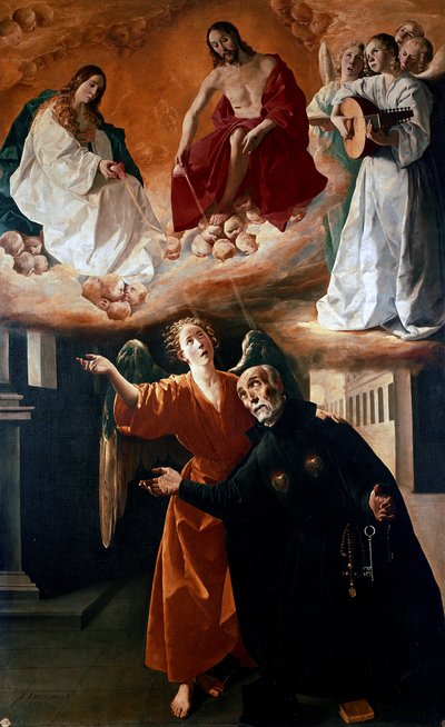 祝福されたアロンソ・ロドリゲスのビジョン 作： Francisco de Zurbaran