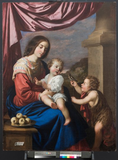 聖ヨハネとの聖母子 作： Francisco de Zurbaran