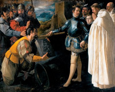 聖ペテロノラスコが処女のイメージを取り戻す 作： Francisco de Zurbaran