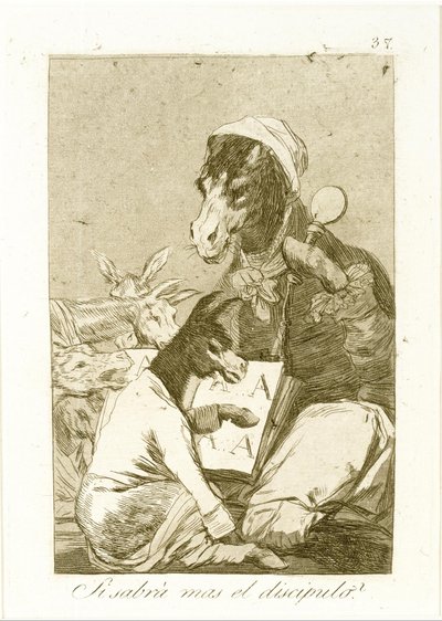 生徒はもっと知っているかもしれません 作： Francisco de Goya
