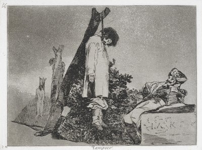 （この場合）シリーズ「The Disasters of War（Los Desastres de la Guerra ...）」の（タンポコ）ではありません。 作： Francisco de Goya