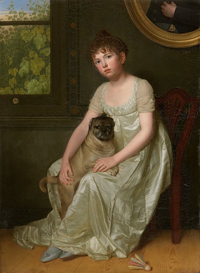 シルヴィ・ド・ラ・リューの肖像（キャンバスに油彩） 作： Franciscus Joseph Octave van der Donckt