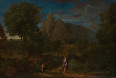 マーキュリーとバタス。 作： Francisque Millet