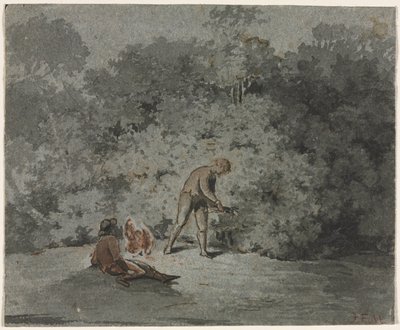 小枝採集者、1600 年代の第 3 四半期。 作： Francisque Millet