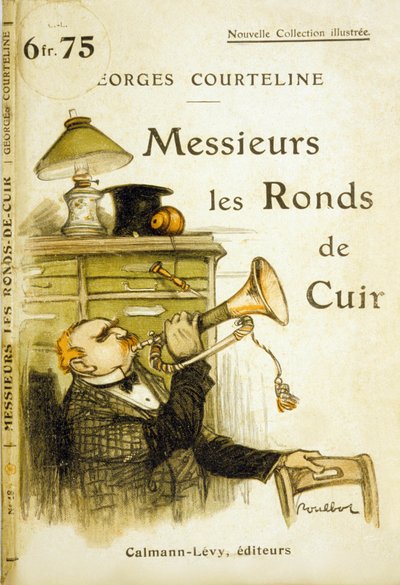1908年頃のジョルジュ・コートリーヌによる「紳士の革の円」の表紙（カラーリソ） 作： Francisque Poulbot