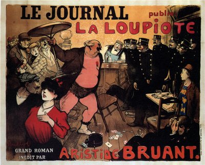 Le Journal は、Aristide Bruant による偉大な小説 La Loupiote を 1908 年に出版します。 作： Francisque Poulbot