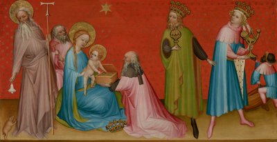 聖アントニウス修道院長によるマギの崇拝 作： Franco Flemish Master