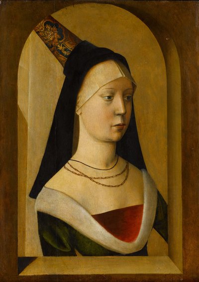 女性の肖像、c.14775-80 作： Franco Flemish School