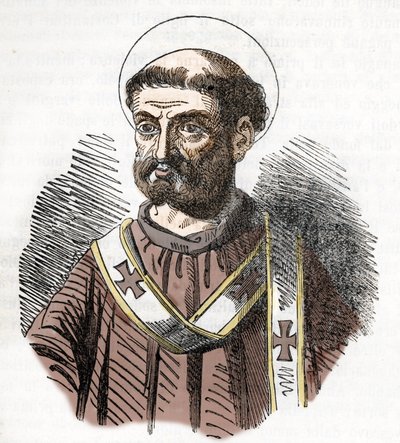 Paavi Liberen (Liberius) muotokuva (352-366) Kaiverrus Franco Mistralin kirjasta "I misteri del vaticano" 1843 作： Franco Mistrali