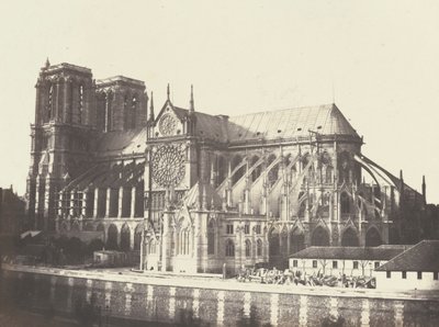 ノートルダム教会 - 南側、1852年（写真） 作： フランソワ・オーギュスト・ルナール