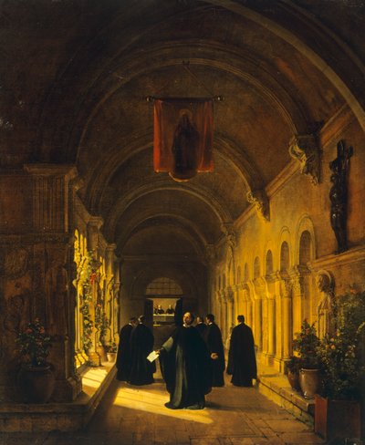 回廊のアベラール 作： Francois Marius Granet