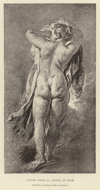 お風呂の中のヴィーナス」の研究 作： Francois (after) Boucher