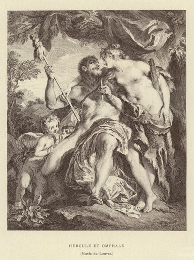 ヘラクレスとオムファレ 作： Francois (after) Boucher