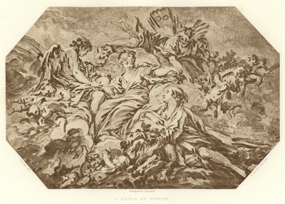 愛とサイケ（彫刻 作： Francois (after) Boucher