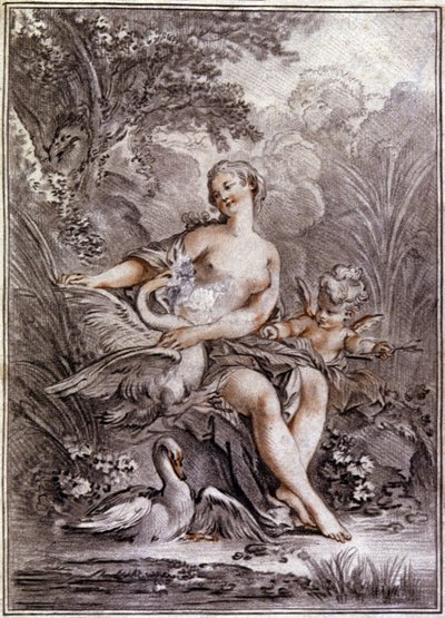 レダと白鳥 作： Francois (after) Boucher