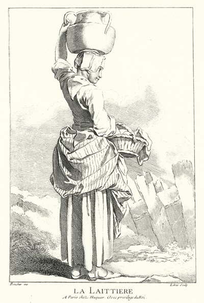 ミルクメイド(彫刻) 作： Francois (after) Boucher