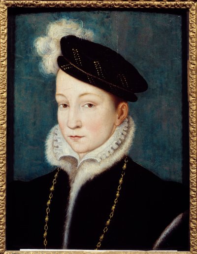 フランソワ2世（1544-1560）の肖像 フランス王 フランソワ・クルエ（1515-1572）による絵画 1553年頃 シャンティイ、コンデ美術館蔵 作： Francois (after) Clouet