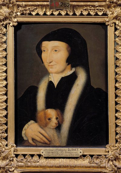 アングレマのマルガリータ（1492-1549）の肖像 フランソワ1世の妹、ナバラの女王。フランソワ・クルエ（1515-1572）の作品とされる。16世紀 日0.31 x 0.24 m シャンティイ、コンデ美術館 作： Francois (attr. to) Clouet