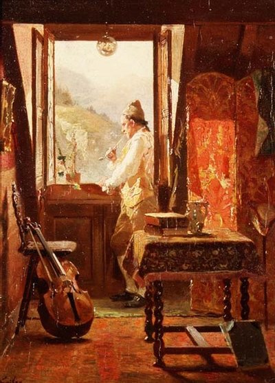 窓から 作： Francois Adolphe Grison